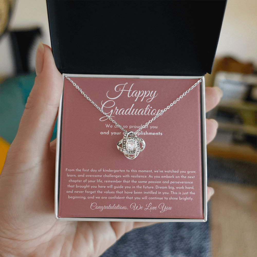 Happy Graduation Gift - Love Knot Necklace