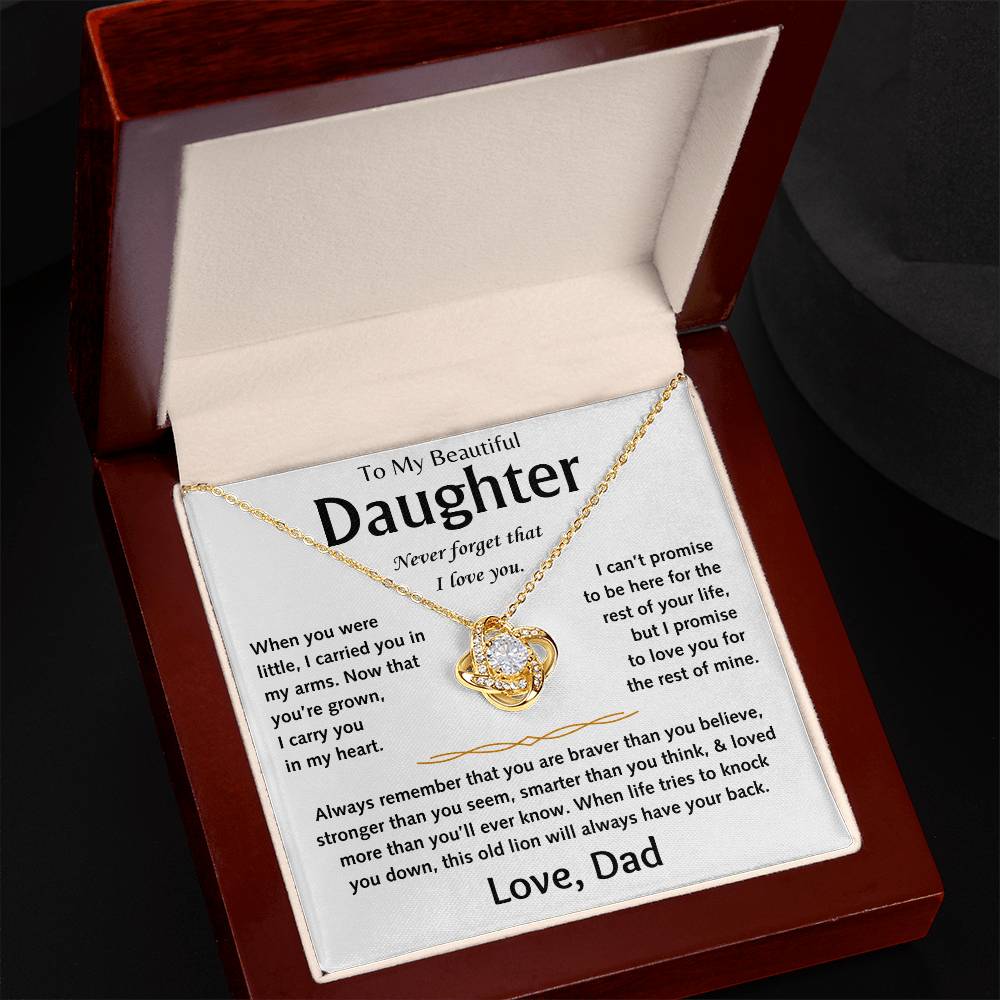 To My Beautiful Daughter - Love Knot Gift Set - TJ156