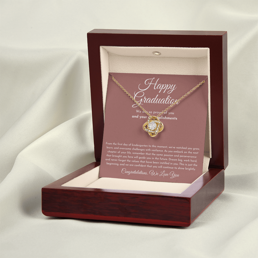 Happy Graduation Gift - Love Knot Necklace