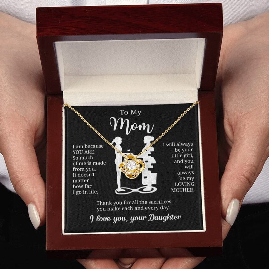 Gift For Mom From Daughter "I Am Because You Are" Necklace