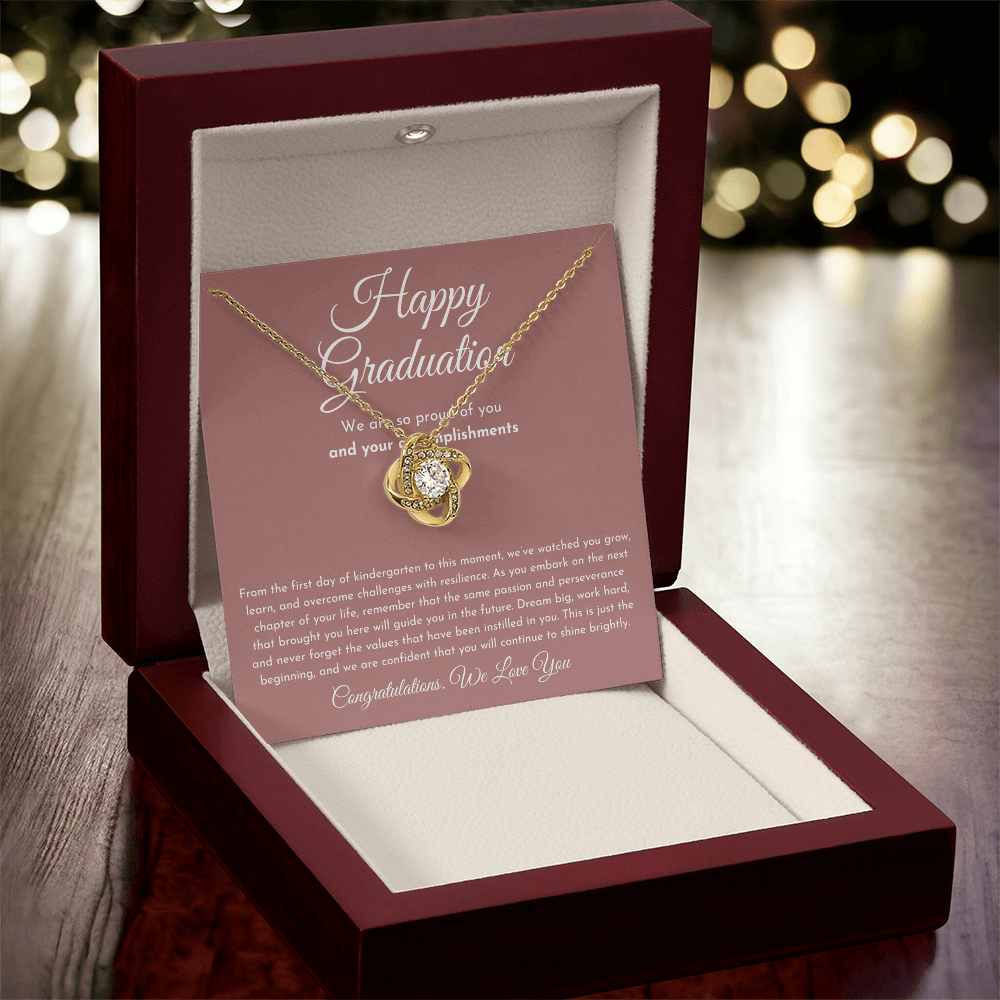 Happy Graduation Gift - Love Knot Necklace