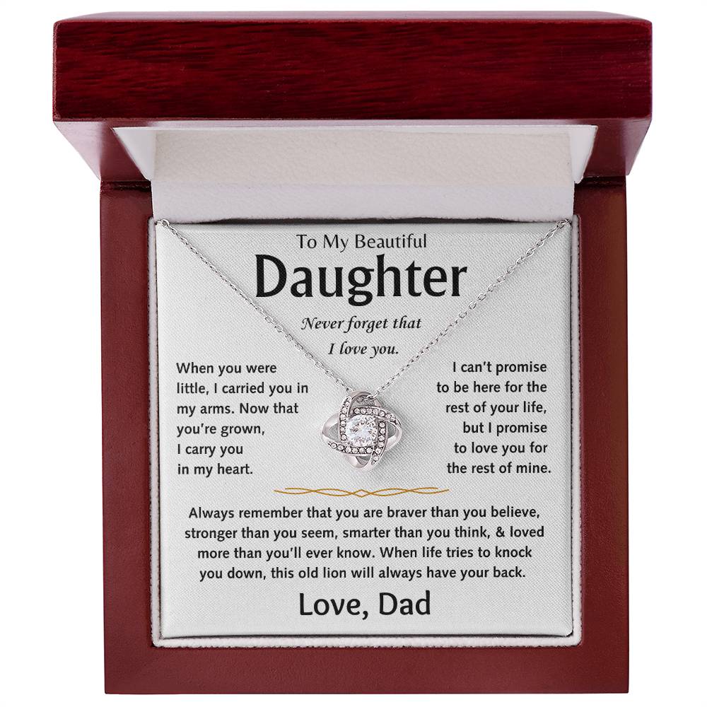 To My Beautiful Daughter - Love Knot Gift Set - TJ156