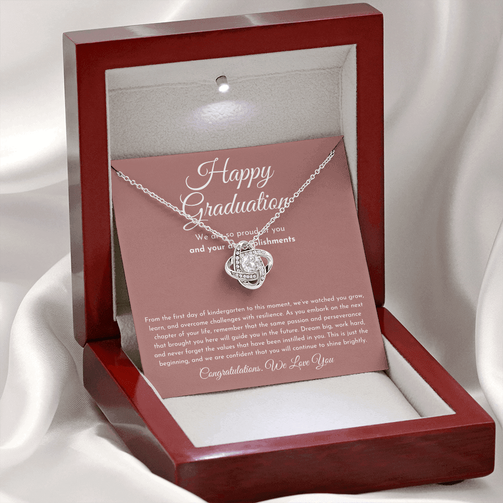 Happy Graduation Gift - Love Knot Necklace