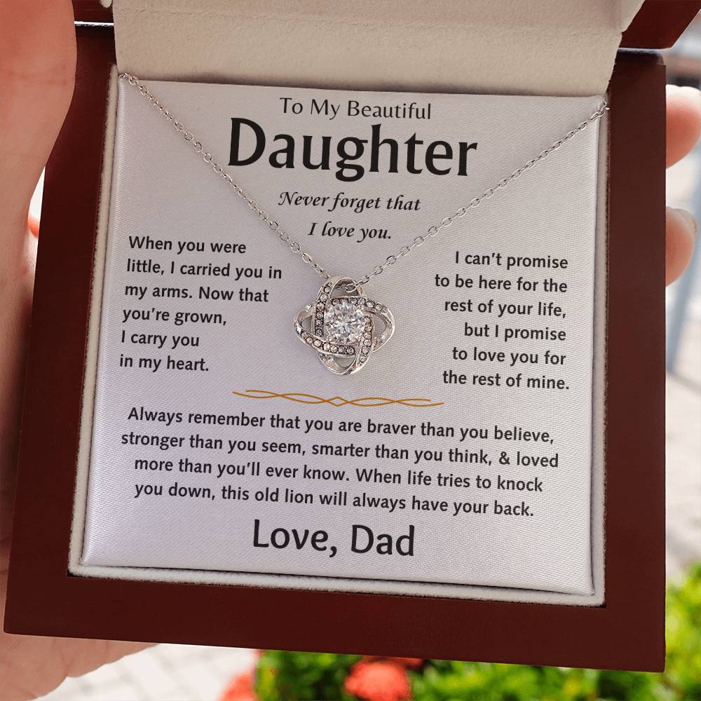 To My Beautiful Daughter - Love Knot Gift Set - TJ156
