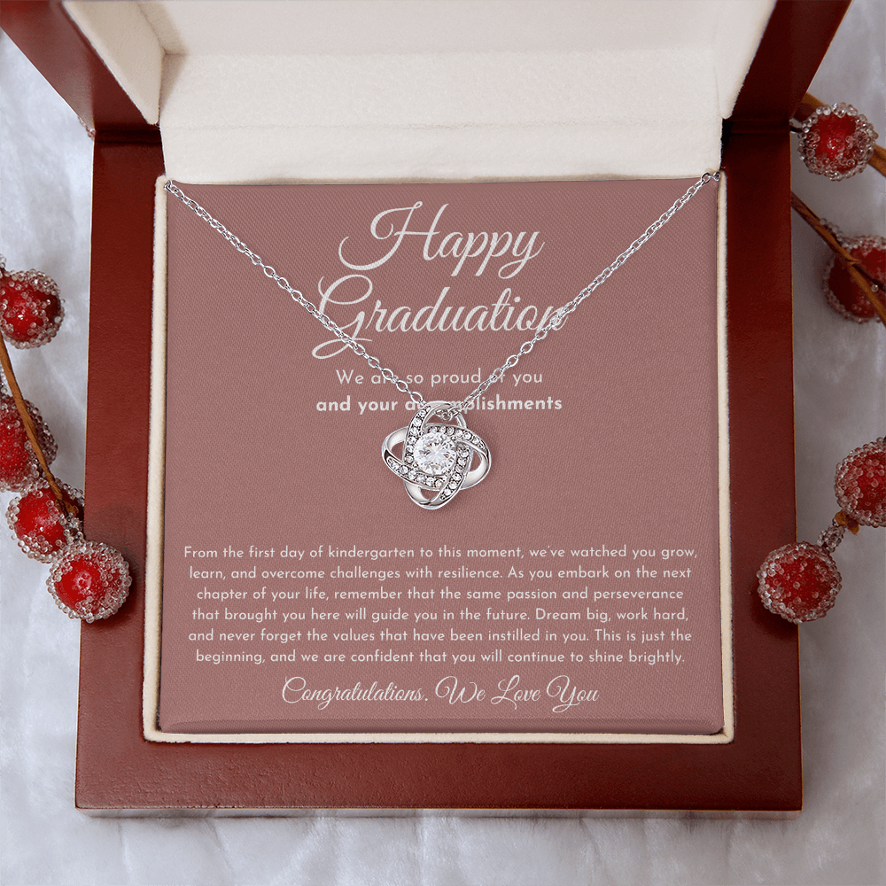 Happy Graduation Gift - Love Knot Necklace