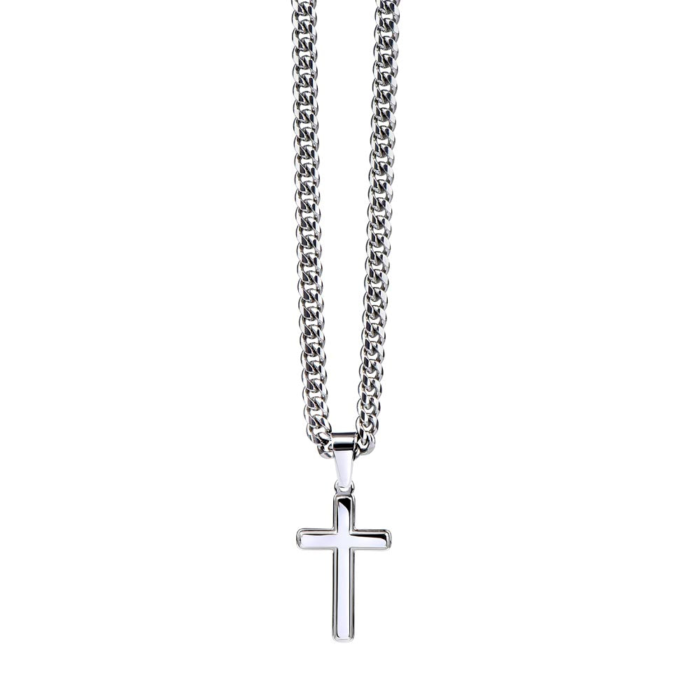 Husband, Meeting You Was Fate - Cuban Chain Cross Necklace