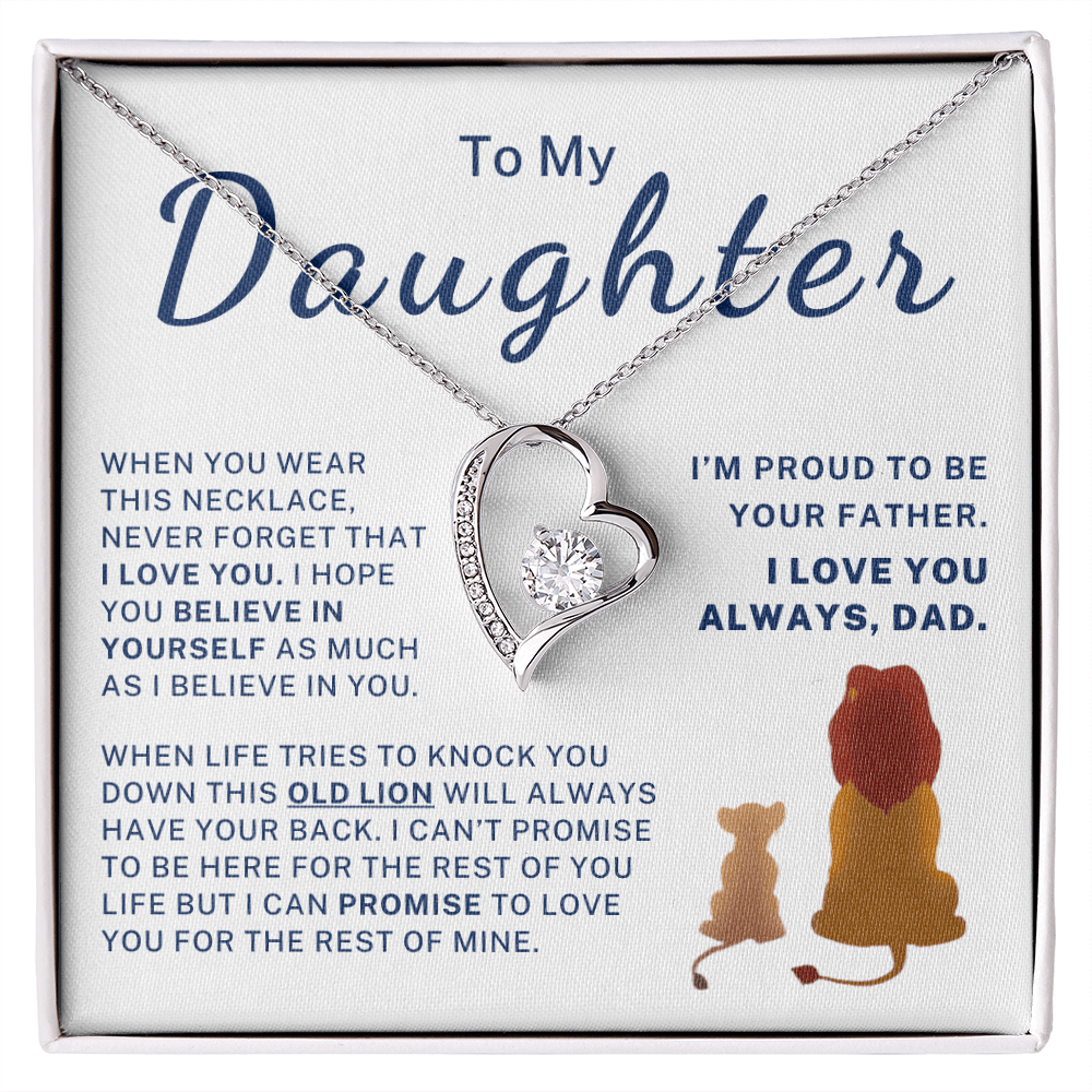 I'm Proud To Be Your Father - Gift for Daughter Forever Love Necklace