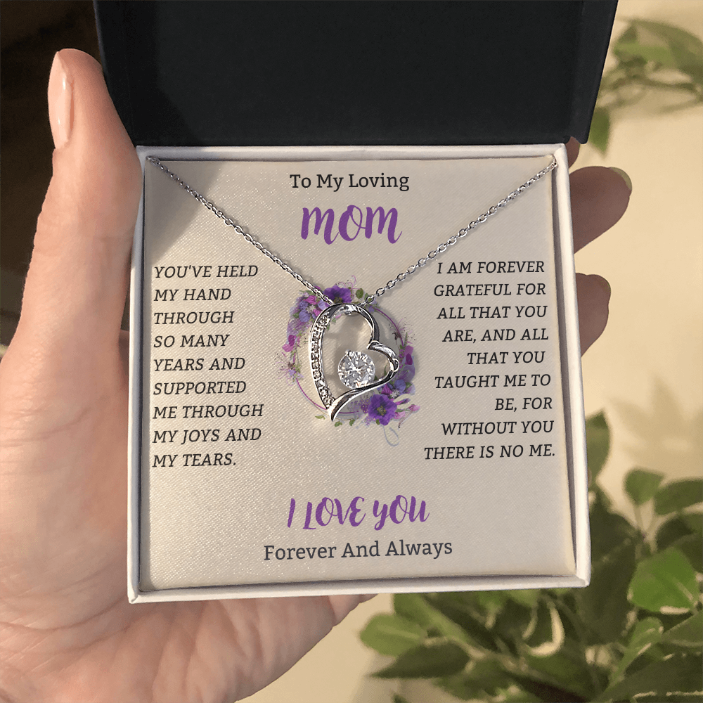 A Token of My Love, Mom – Necklace & Heartfelt Message in Gift Box
