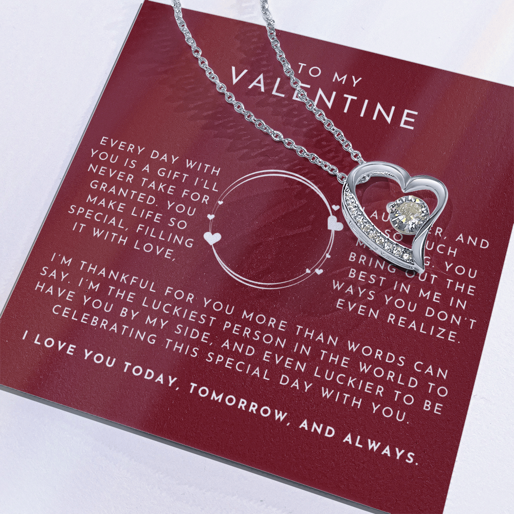 To My Valentine Heart Necklace
