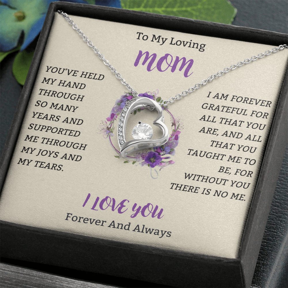 A Token of My Love, Mom – Necklace & Heartfelt Message in Gift Box