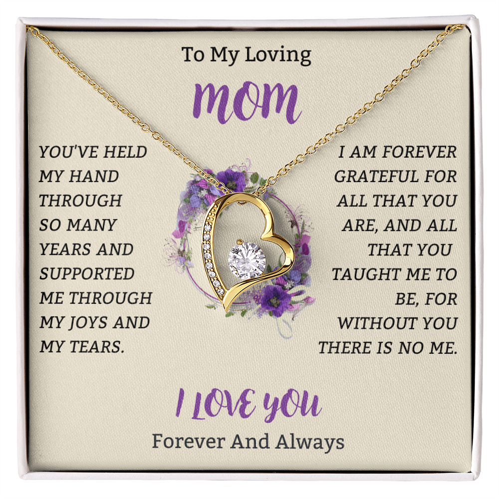 A Token of My Love, Mom – Necklace & Heartfelt Message in Gift Box