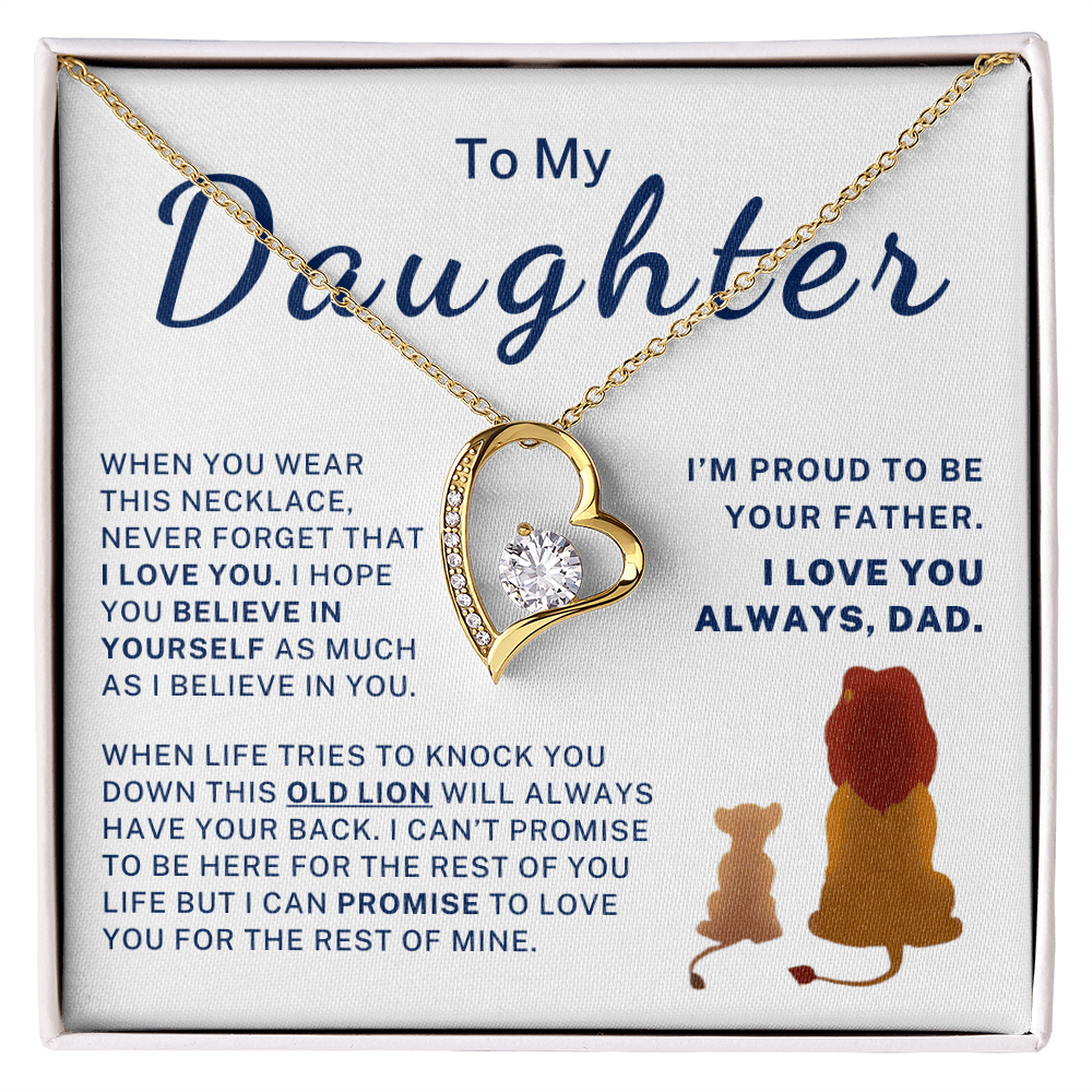 I'm Proud To Be Your Father - Gift for Daughter Forever Love Necklace