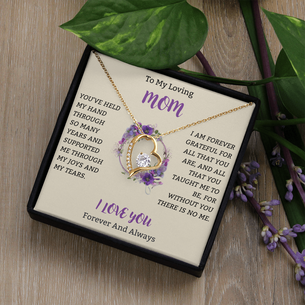 A Token of My Love, Mom – Necklace & Heartfelt Message in Gift Box