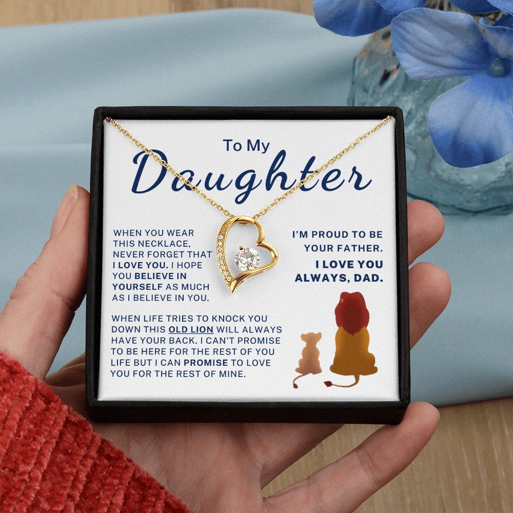 I'm Proud To Be Your Father - Gift for Daughter Forever Love Necklace