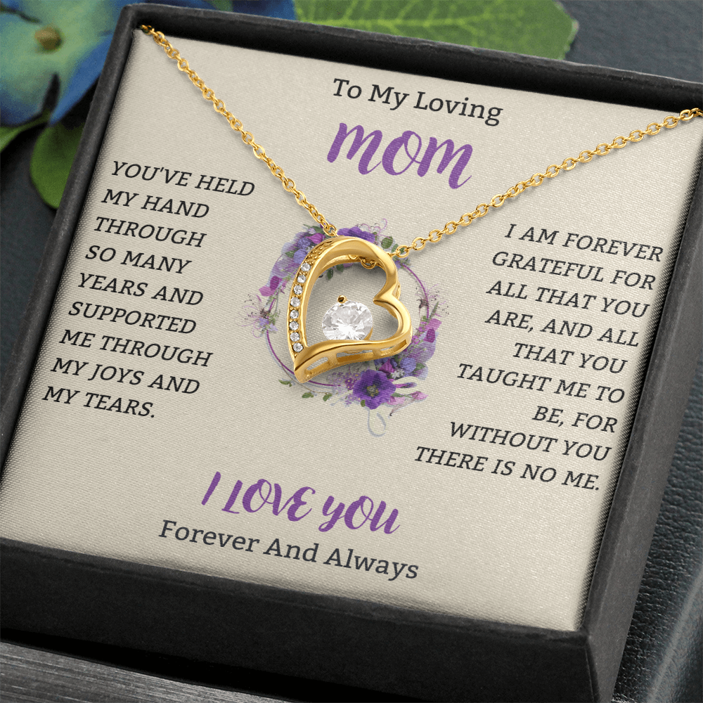 A Token of My Love, Mom – Necklace & Heartfelt Message in Gift Box