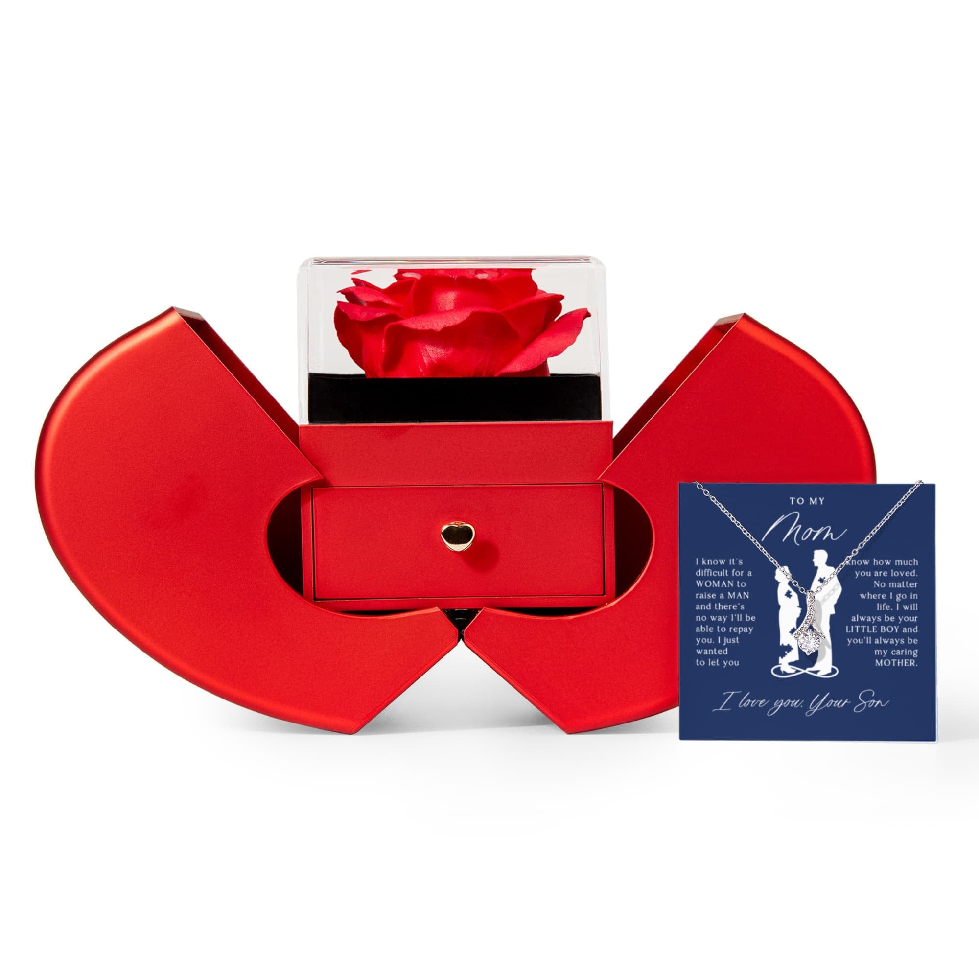 To My Mom Gift From Son Rose Box Set