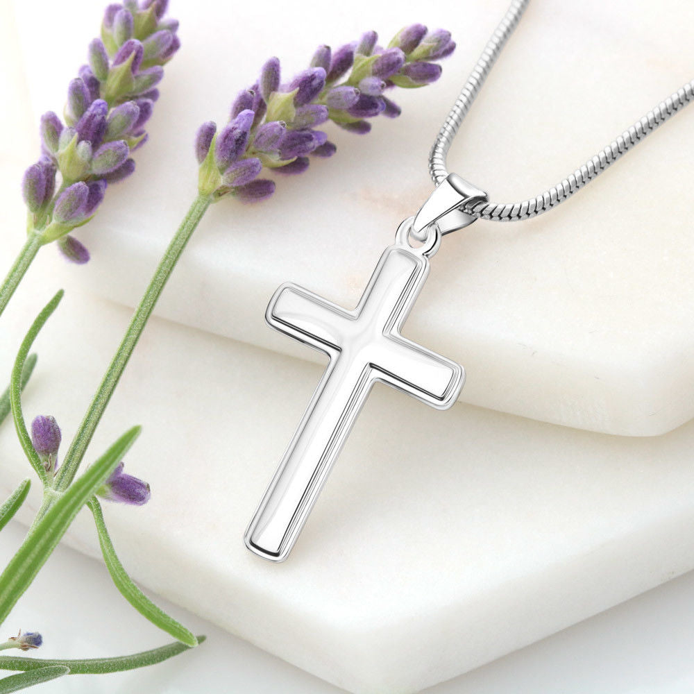To My Mom, Cross Necklace (MM17)