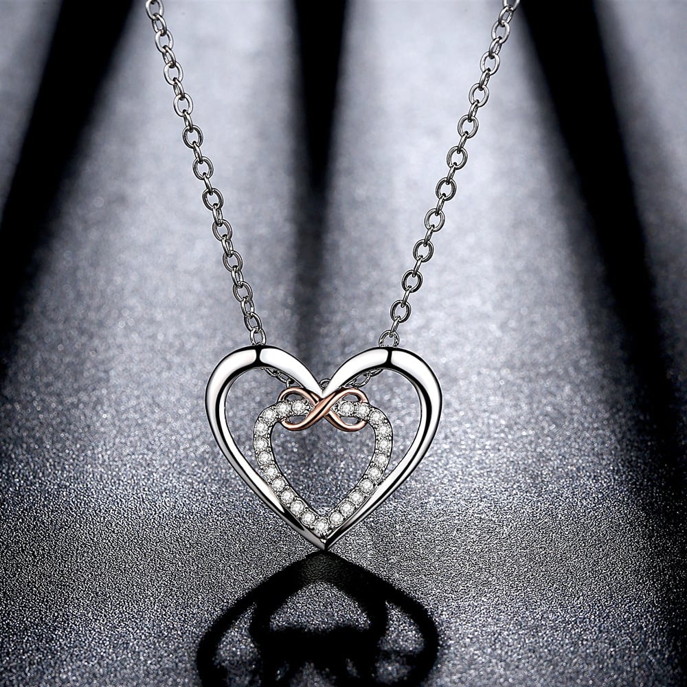 HOT SALE 75% OFF 🎁 For Granddaughter/Daughter 🧡-Always Keep Me in Your Heart for You are Always in Mine Two hearts Infinity Necklace