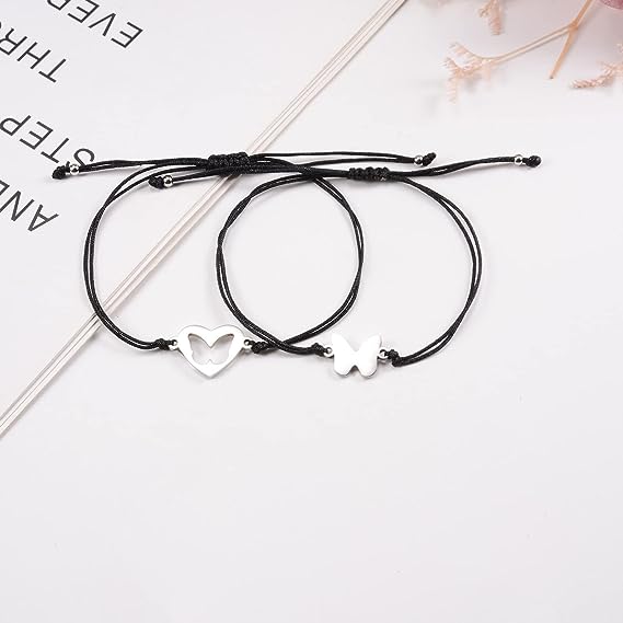 Back To School Butterfly Bracelet Set, Adjustable Bracelets Gift With Gift Card Set For Kids