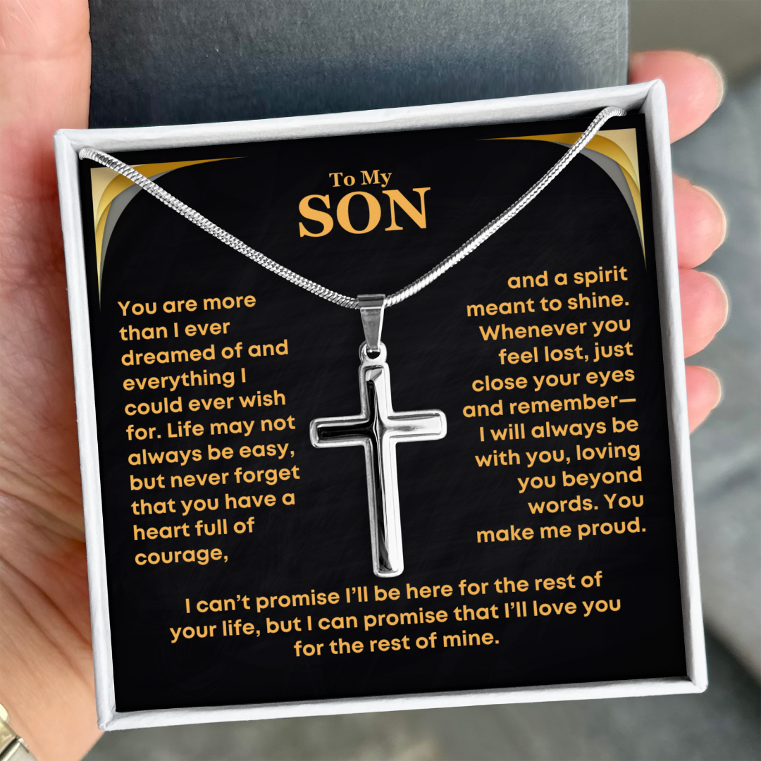 Son, Courage - Cross Necklace (S58)