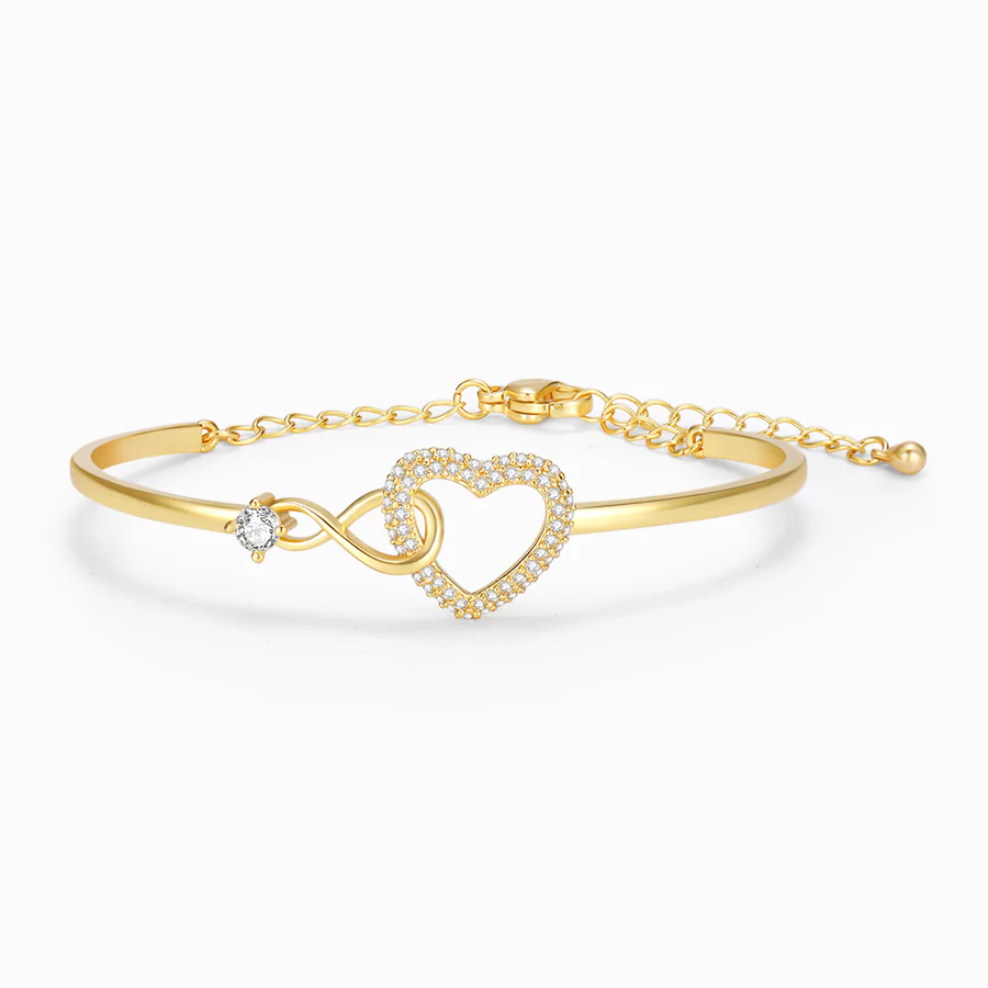To My Granddaughter – Infinity Heart Bracelet