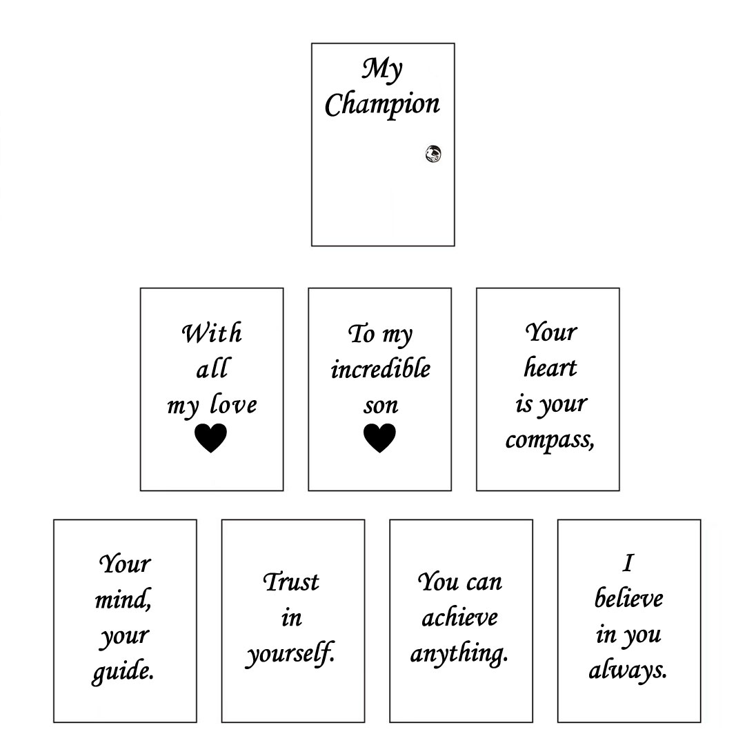 For Son - My Champion Book Necklace