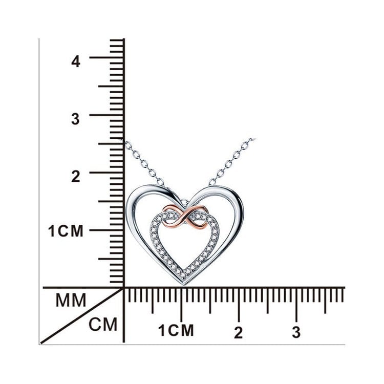 HOT SALE 75% OFF 🎁 For Granddaughter/Daughter 🧡-Always Keep Me in Your Heart for You are Always in Mine Two hearts Infinity Necklace