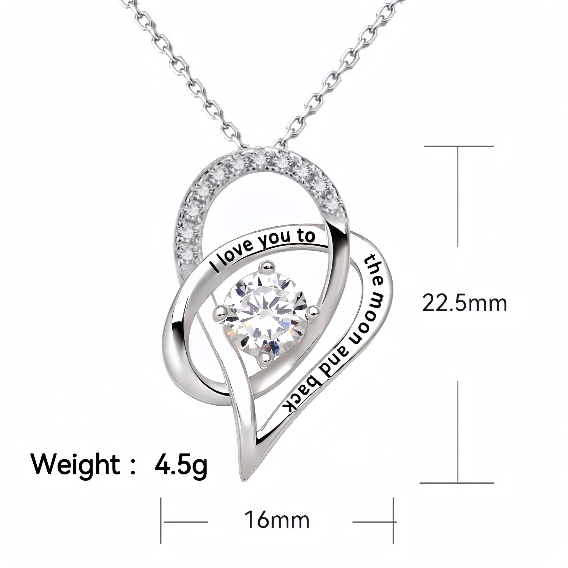 To my mom - Heart necklace
