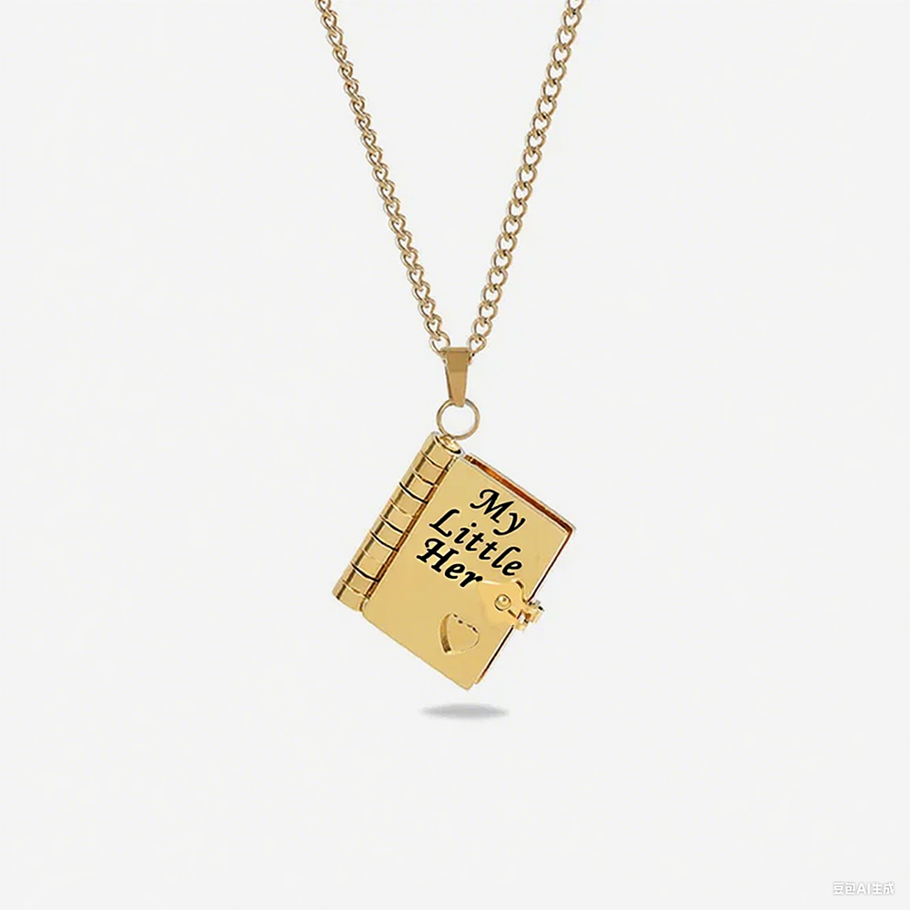 For Son - My Little Hero Book Necklace