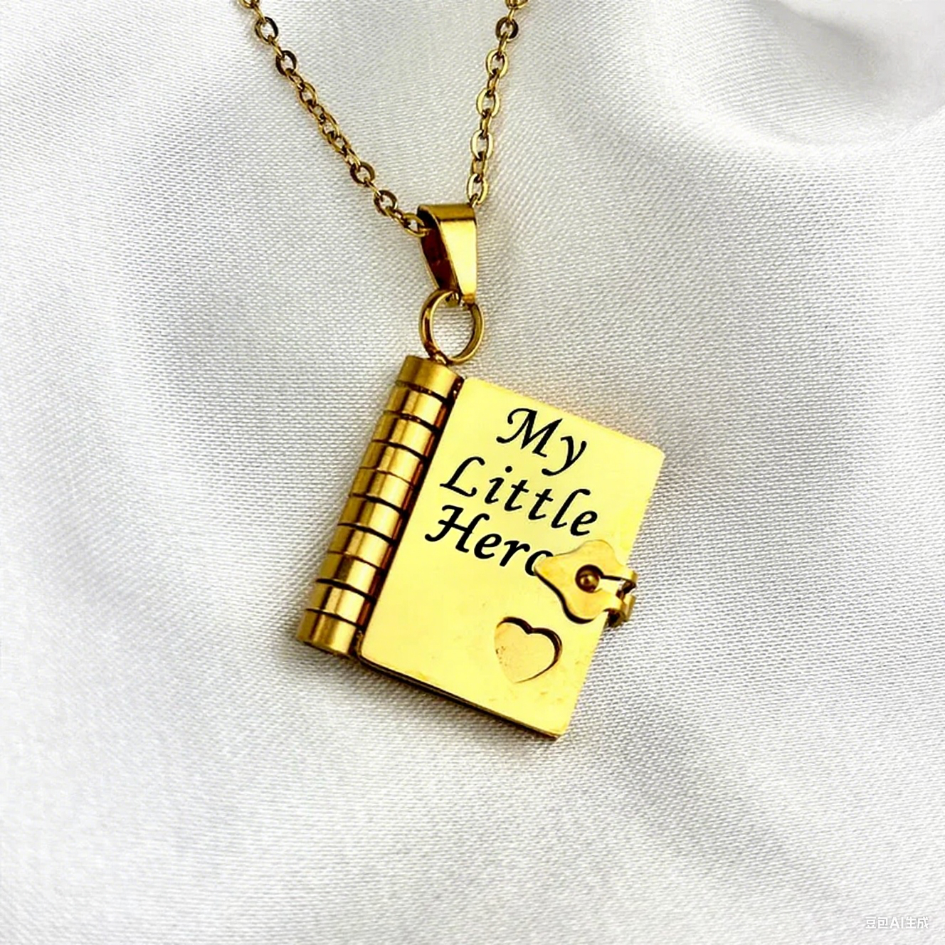 For Son - My Little Hero Book Necklace