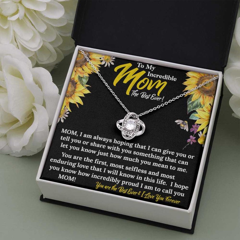 To My Incredible Mom| Love Knot Necklace