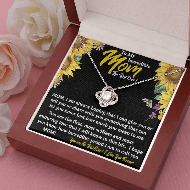 To My Incredible Mom| Love Knot Necklace