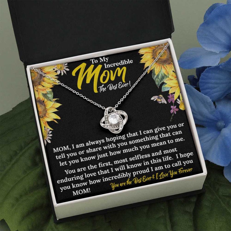 To My Incredible Mom| Love Knot Necklace