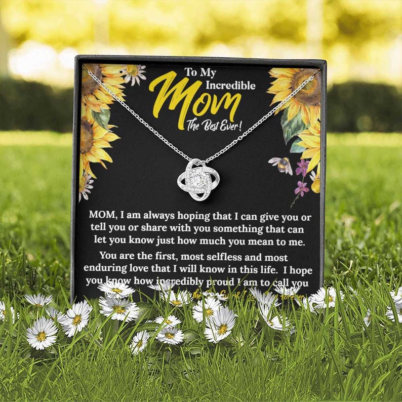 To My Incredible Mom| Love Knot Necklace