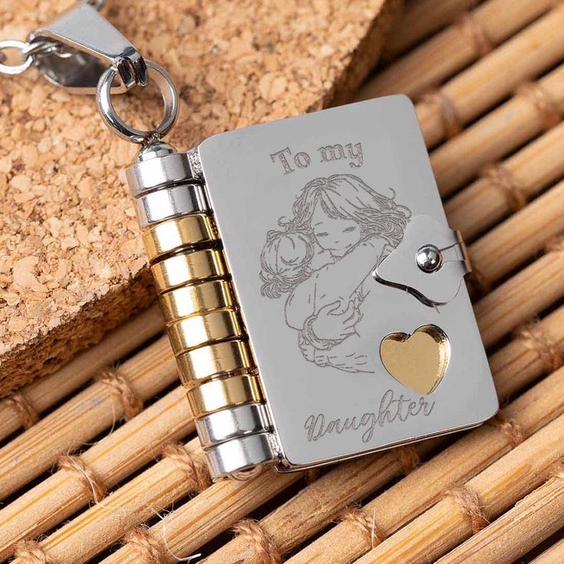 For Daughter Book Necklace - Life's most precious gift