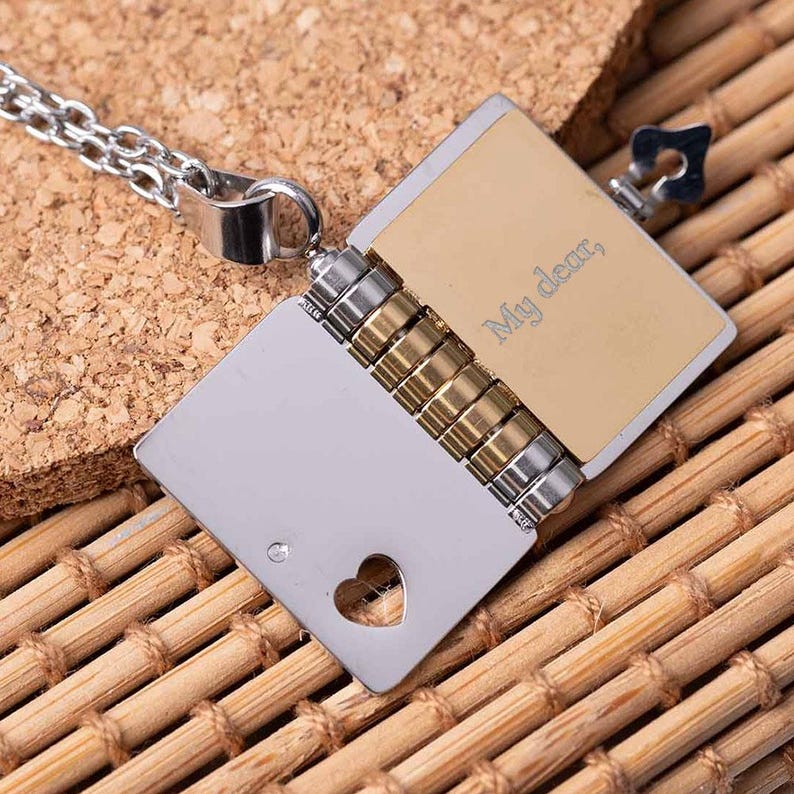 For Daughter Book Necklace - Life's most precious gift