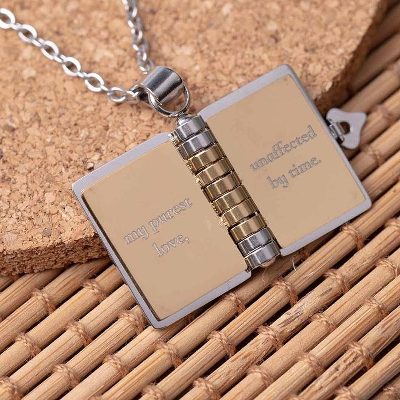 For Daughter Book Necklace - Life's most precious gift