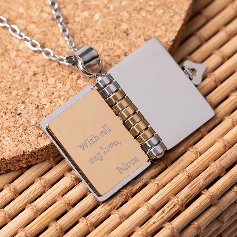For Daughter Book Necklace - Life's most precious gift
