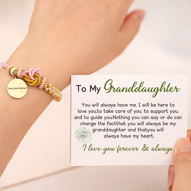 For Granddaughter-Blossom knot bracelet , Unique Gift For Her,