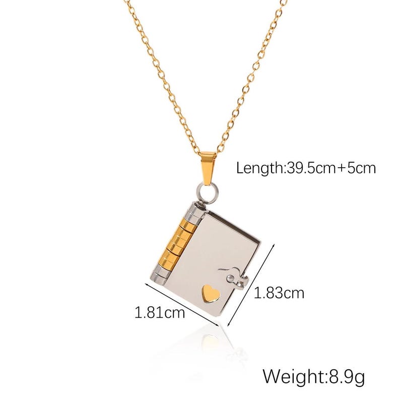 Family Members' Book Locket Necklace - Family Love Gift