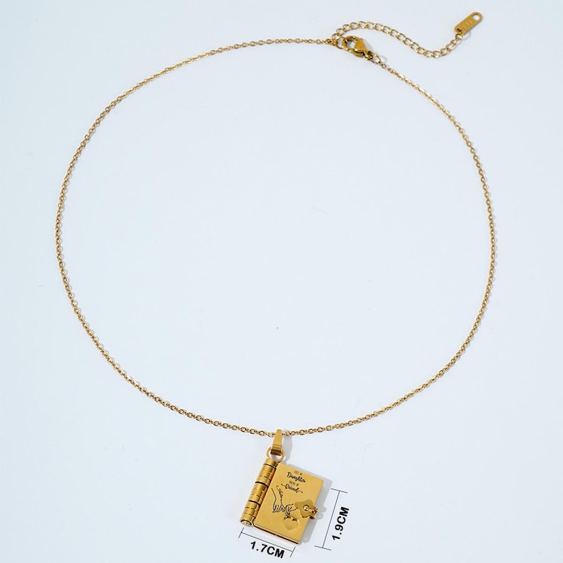 To My Daughter Book Necklace - A Wearable Love Letter from Mom & Dad