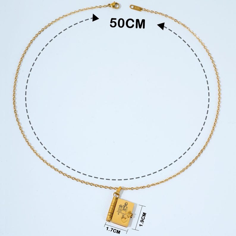 My Daughter Book Necklace -Book Lover Gift