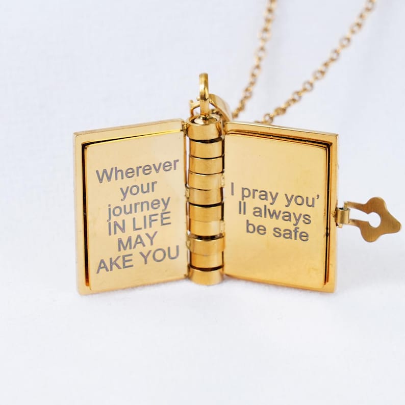 To My Daughter Book Necklace - A Wearable Love Letter from Mom & Dad