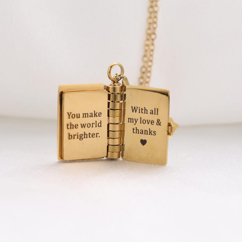 One of a Kind Nurse Book Necklace – A Heartfelt Thank-You Keepsake