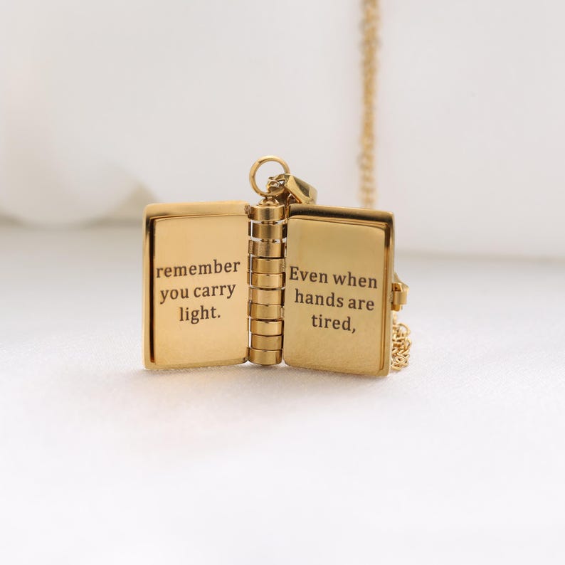 One of a Kind Nurse Book Necklace – A Heartfelt Thank-You Keepsake
