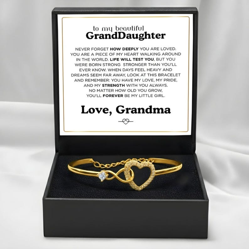 To My Granddaughter Forever Linked Bracelet