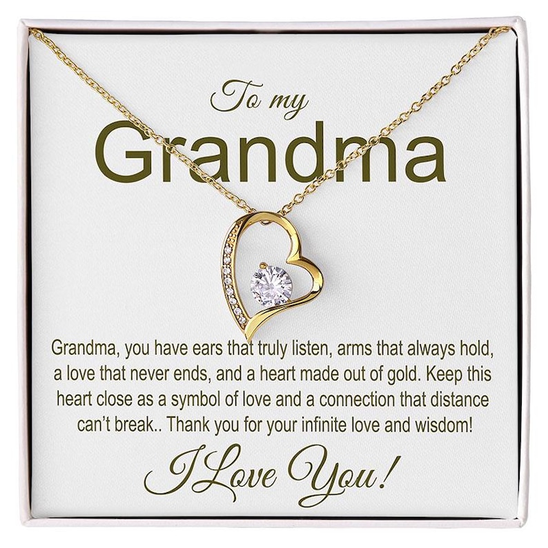 To My Grandma - Love Never Fades Necklace