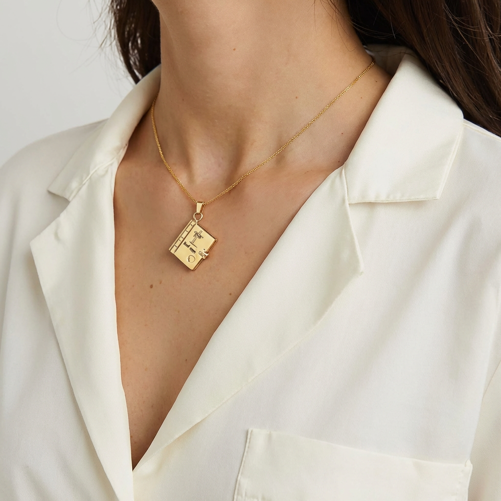 God Says You Are-Faith Book Necklace