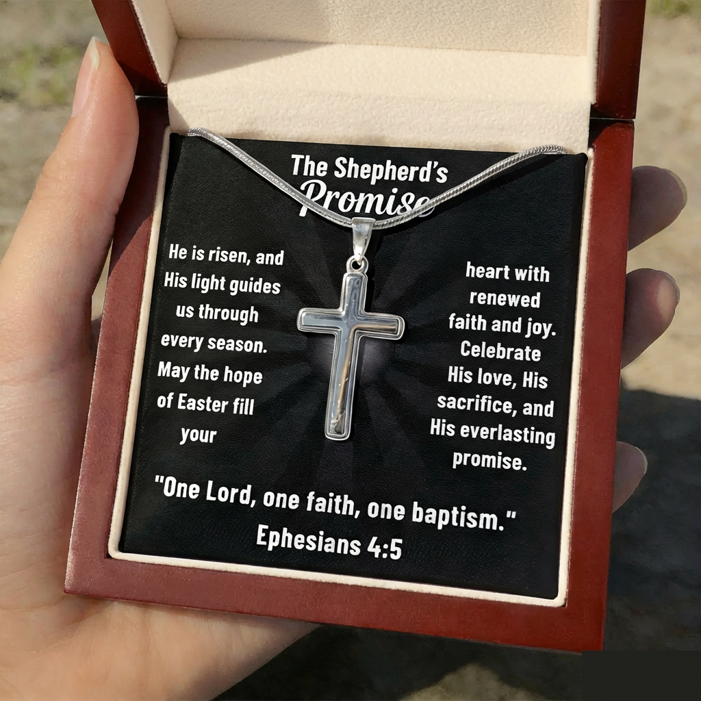 Easter Promise & Cross Pendant Necklace