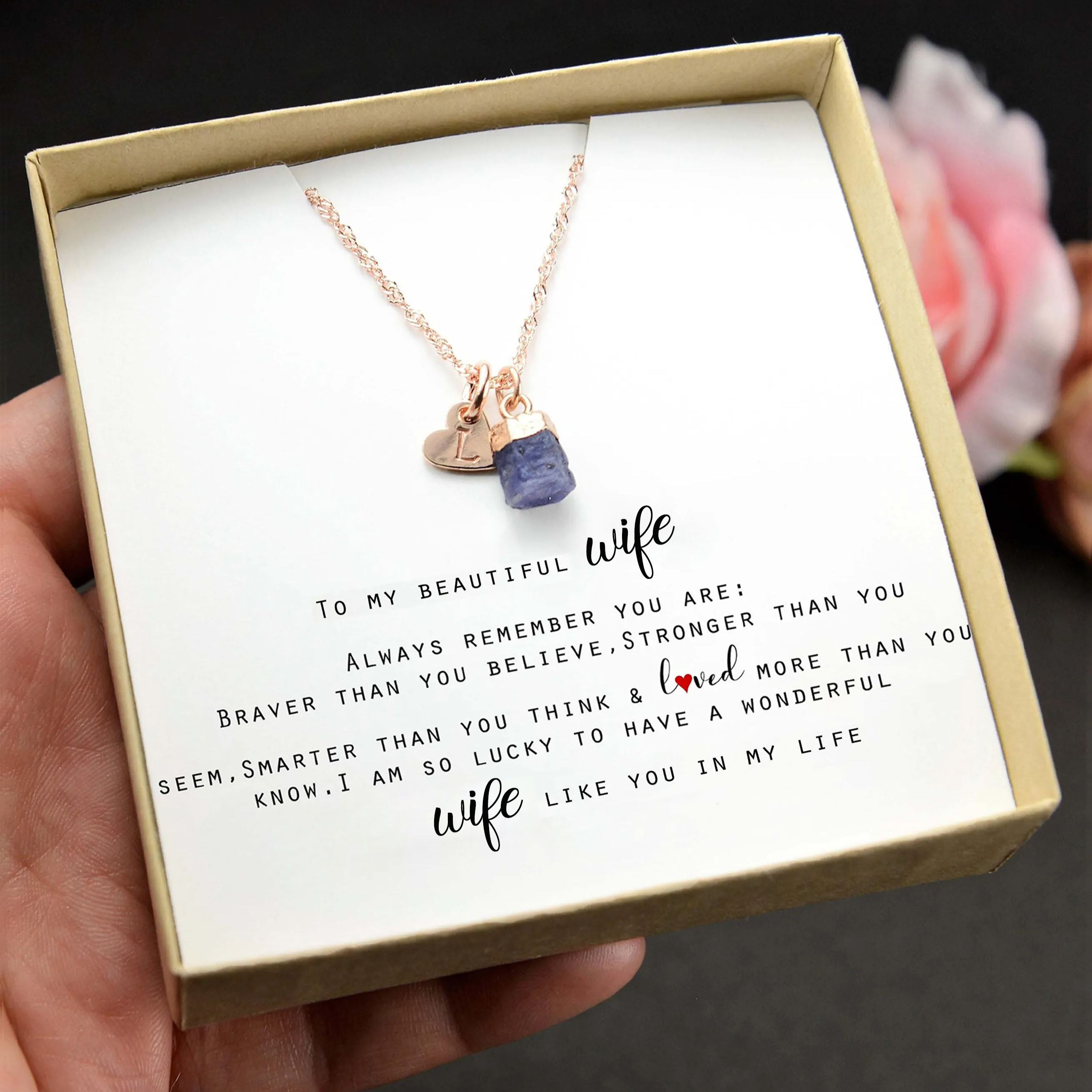 Personalized Alphabet Birthstone Gift